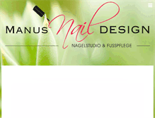 Tablet Screenshot of manus-naildesign.com